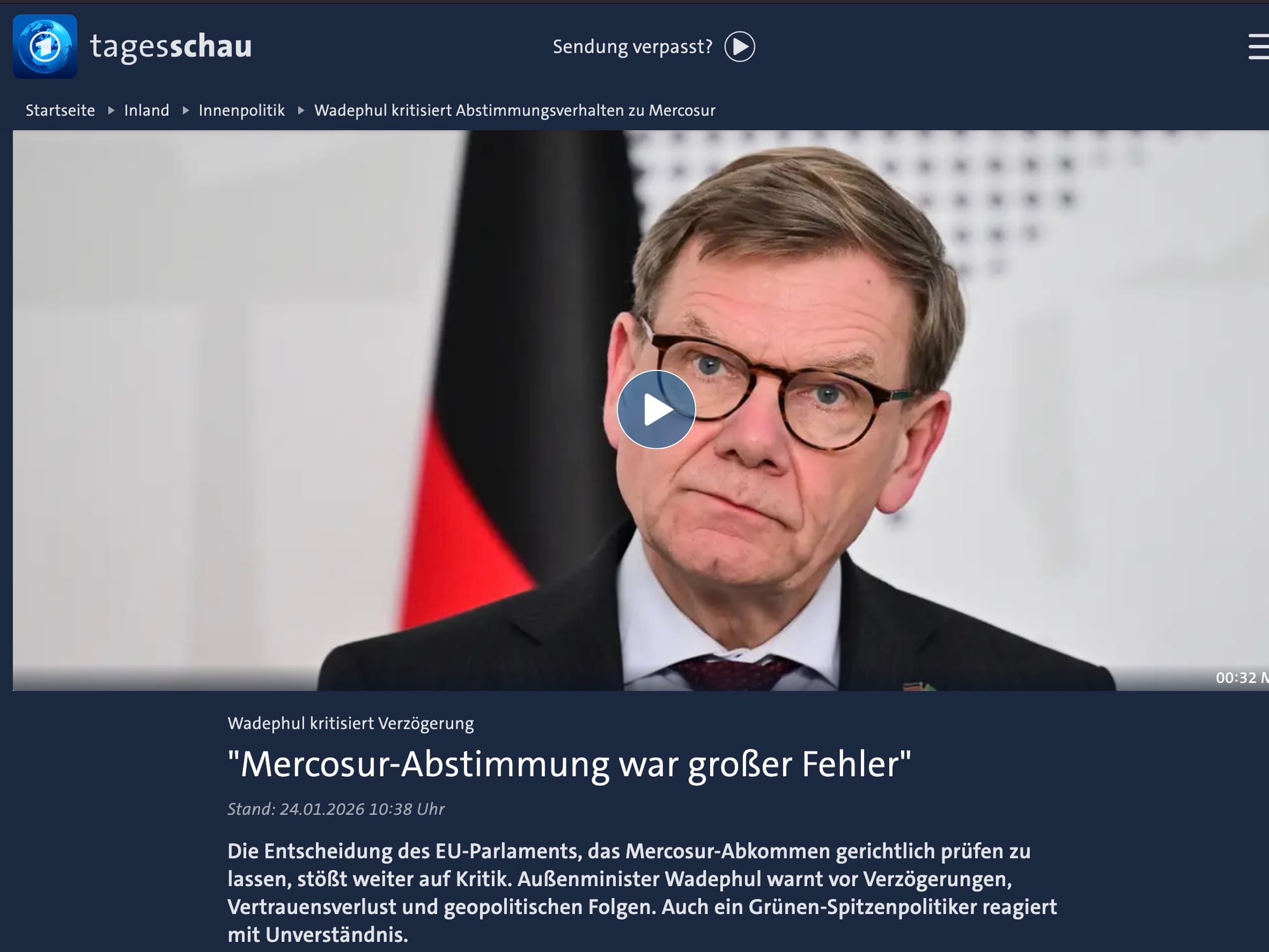 Mercosur - oder die Doppelmoral einzelner Parteien: Demokratiefeindlich oder nur opportunistisch?