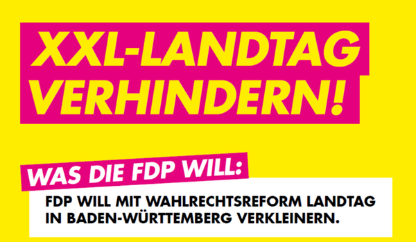 XXL-Landtag stoppen – Verantwortung statt Parteipolitik!
